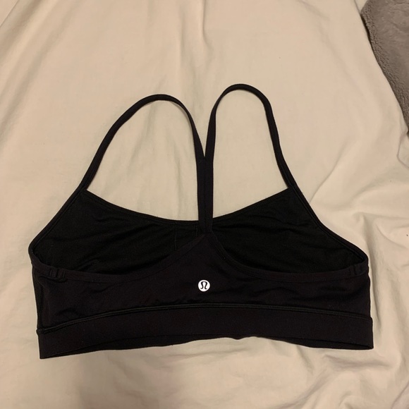 Lululemon black sports bra- Flow Nulu Bra- Size 12 New - Picture 5 of 6